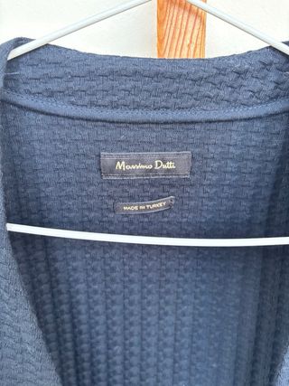 Chaleco Massimo Dutti de Lana azul oscuro