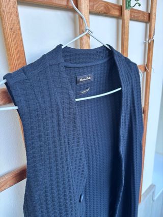Chaleco Massimo Dutti de Lana azul oscuro