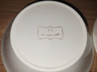 Set di 4 piatti floreali in ceramica vintage