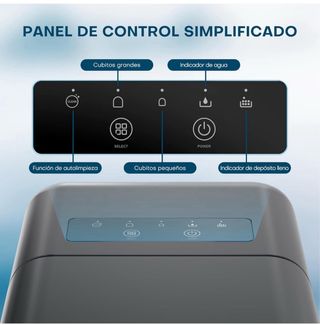 Macchina per il ghiaccio nero trasparente