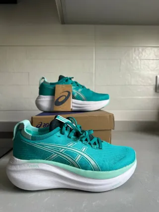 Asics Gel Nimbus 27 Teal/Blanco