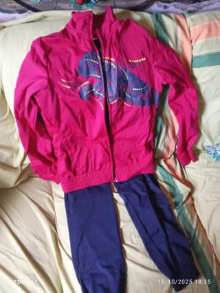 Chándal Puma Talla 16 Rojo y Azul