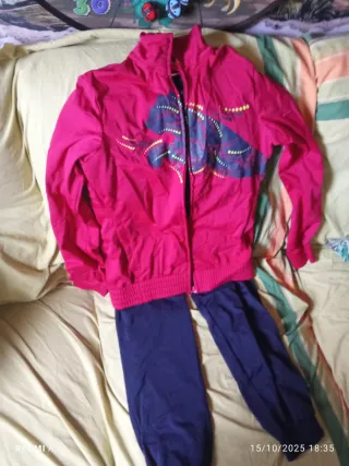 Chándal Puma Talla 16 Rojo y Azul