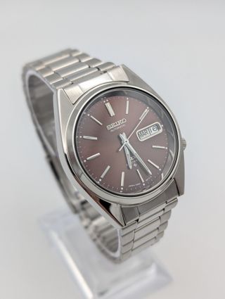 Reloj SEIKO Automático Día-Fecha Marrón/Plata