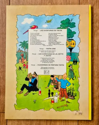 El Loto Azul - Aventuras de Tintín - cómic vintage