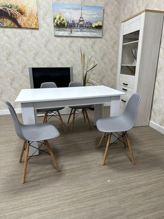 CONJUNTO MESA COMEDOR + 4 SILLAS * VARIOS COLORES