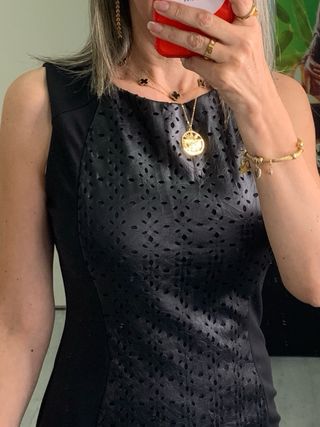 Vestido Negro Formula Joven Talla 38 con forro
