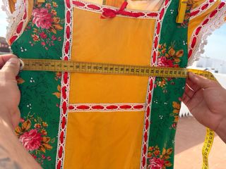 Traje de flamenca volantes flores