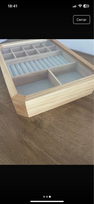 Joyero de madera