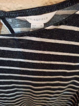Blusa Springfield rayas blanco y negro