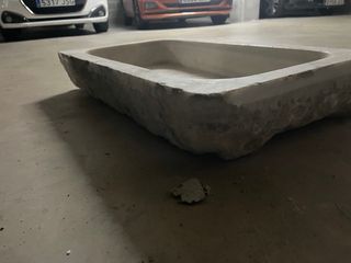 Lavabo de mármol antiguo de 90x51x15 cm