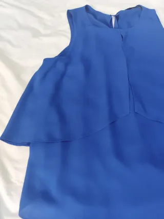Blusa fluida azul 