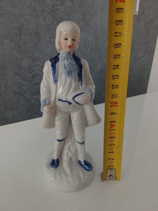 Statuetta Porcellana Uomo 18 cm
