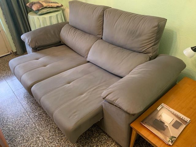 Sofá Cama Gris - Asientos extraíbles