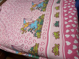 Funda Nórdica Infantil Ranas y Corazones