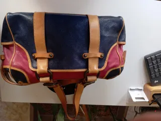 Bolso Céline de Cuero Genuino Bicolor