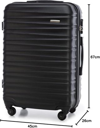 Maleta Mediana Trolley Wittchen Negra 67cm