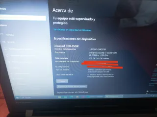 Portátil Lenovo Negro
