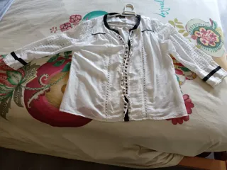 Blusa blanca mujer talla 42