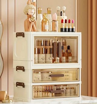 Organizador de cosméticos con cajones