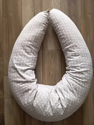 Cuscino allattamento pois grigio