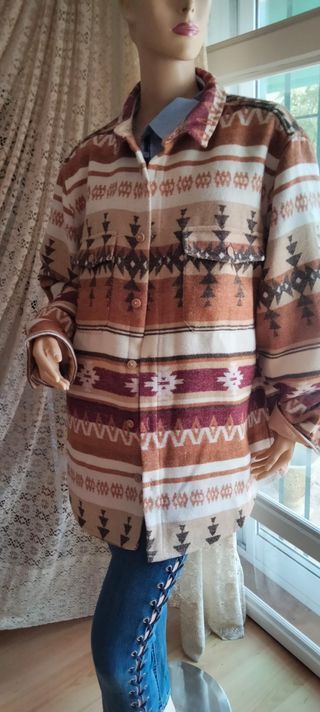 Chaquetón Étnico Oversize Primark Talla XXXL