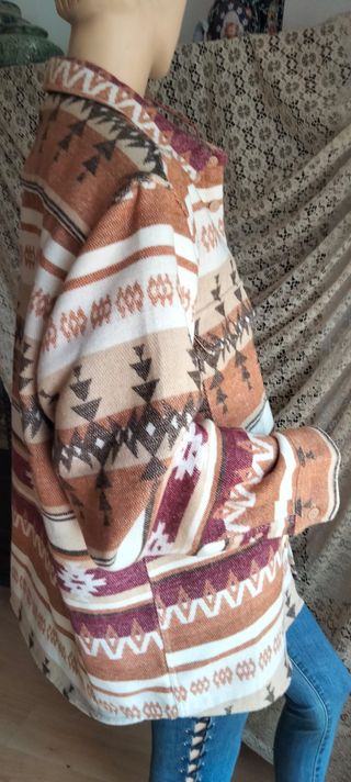Chaquetón Étnico Oversize Primark Talla XXXL