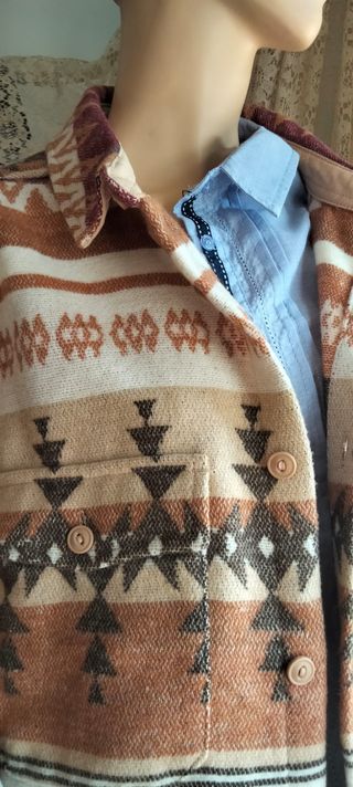 Chaquetón Étnico Oversize Primark Talla XXXL
