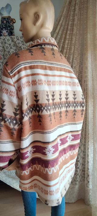 Chaquetón Étnico Oversize Primark Talla XXXL