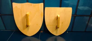 Escudos medievales de madera para niños