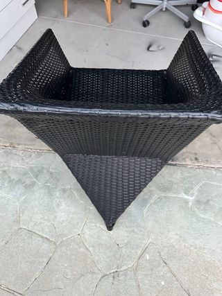 2 Sillones de terraza ratán negro