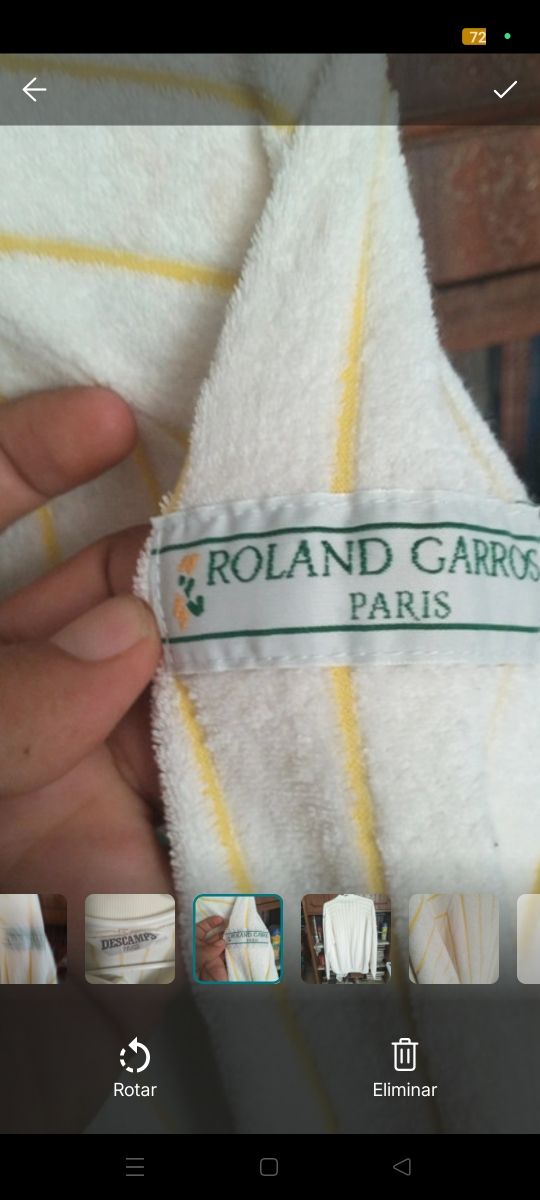 Sudadera Roland Garros Des Camps París Vintage