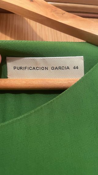 Vestido Purificacion Garcia Talla 44 Verde