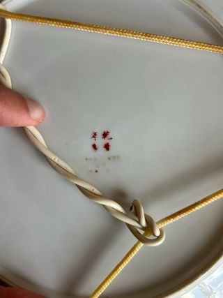 Plato porcelana Guangcai Famille Rose