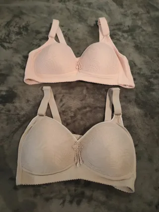 Pack 2 Sujetadores Beige y Rosa. 