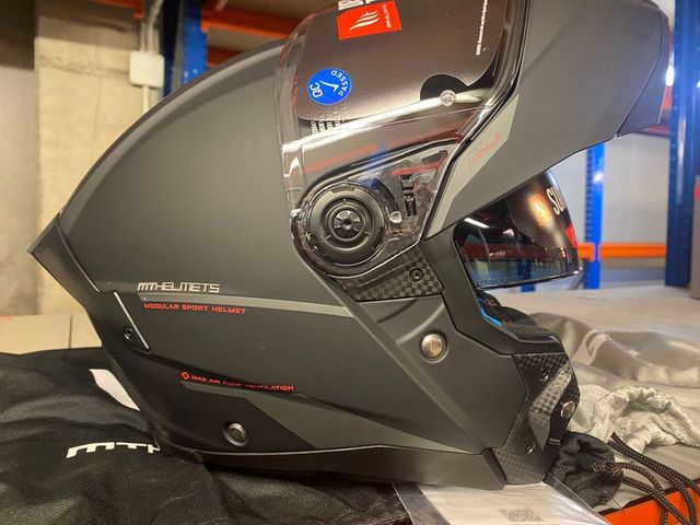 Casco mt atom 2 sv negro mate nuevo de fábrica