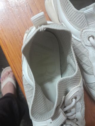 Zapatos Zara Beige y Blanco