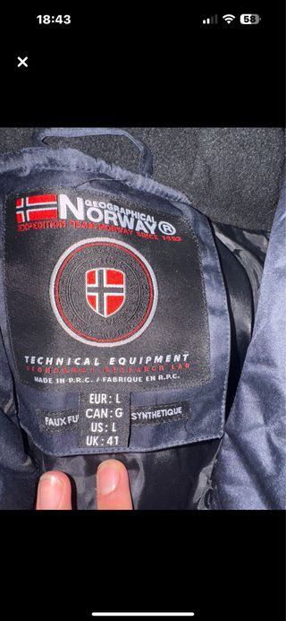 Geographical Norway Chaqueta Invierno Talla L