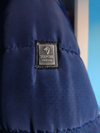 Chaqueta acolchada hombre azul
