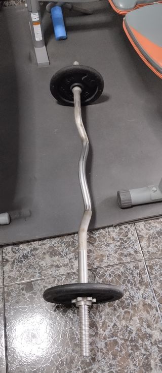Gimnasio en casa banco pesas multiple