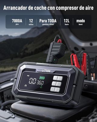 Arrancador 7000A Compresor OBDII linterna NUEVO