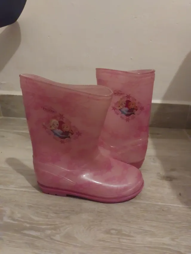Botas de agua rosas infantiles #32