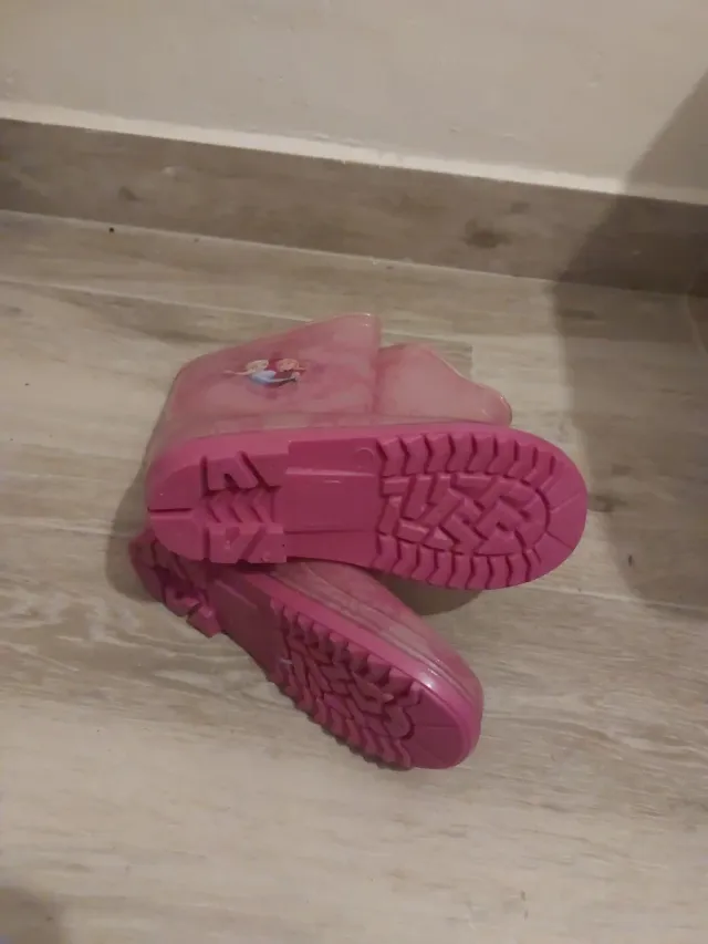 Botas de agua rosas infantiles #32