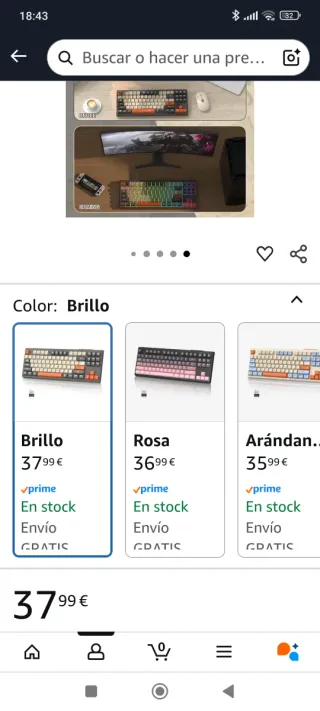 Teclado M87 TKL Inalámbrico RGB