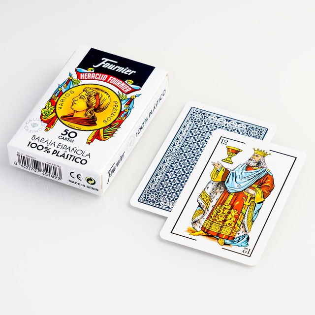 BARAJA ESPAÑOLA PLÁSTICO PVC - 50 CARTAS - NUEVA
