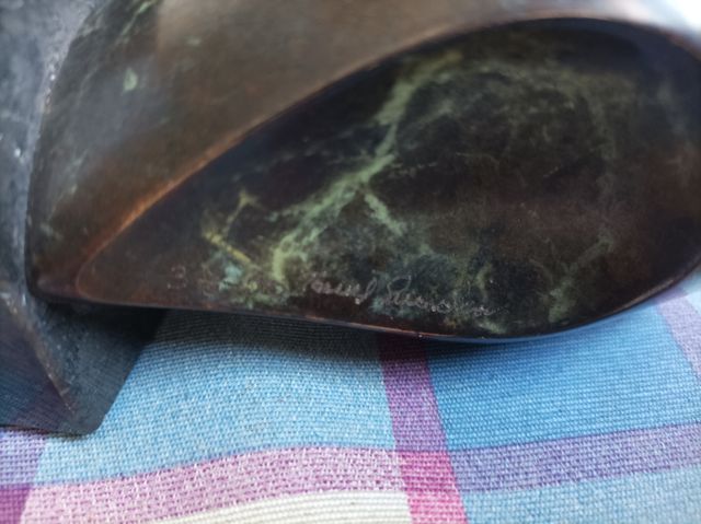 Torres Guardia. Escultura Búho en Bronce. Firmada.