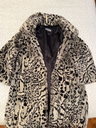 Chaqueta de pelo efecto leopardo talla S