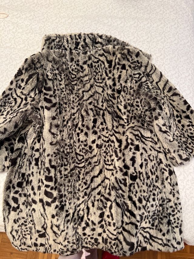 Chaqueta de pelo efecto leopardo talla S