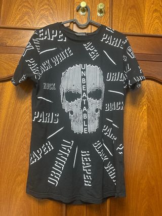Camiseta Free Style Calavera Negra
