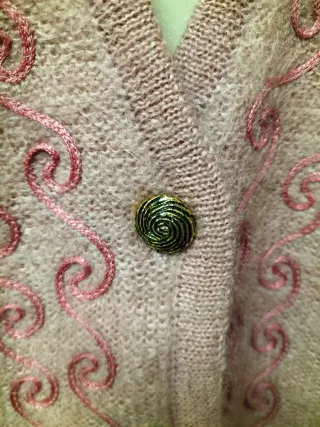 Rebeca vintage lana Mohair rosa